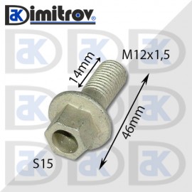Болт джанта М12х1,5 S15 46mm